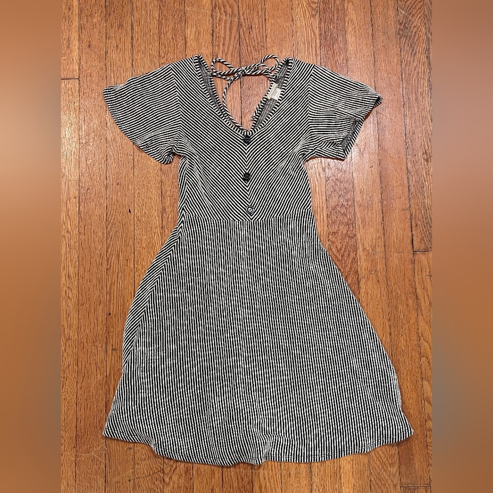 Black and White Striped Dress Size Small
